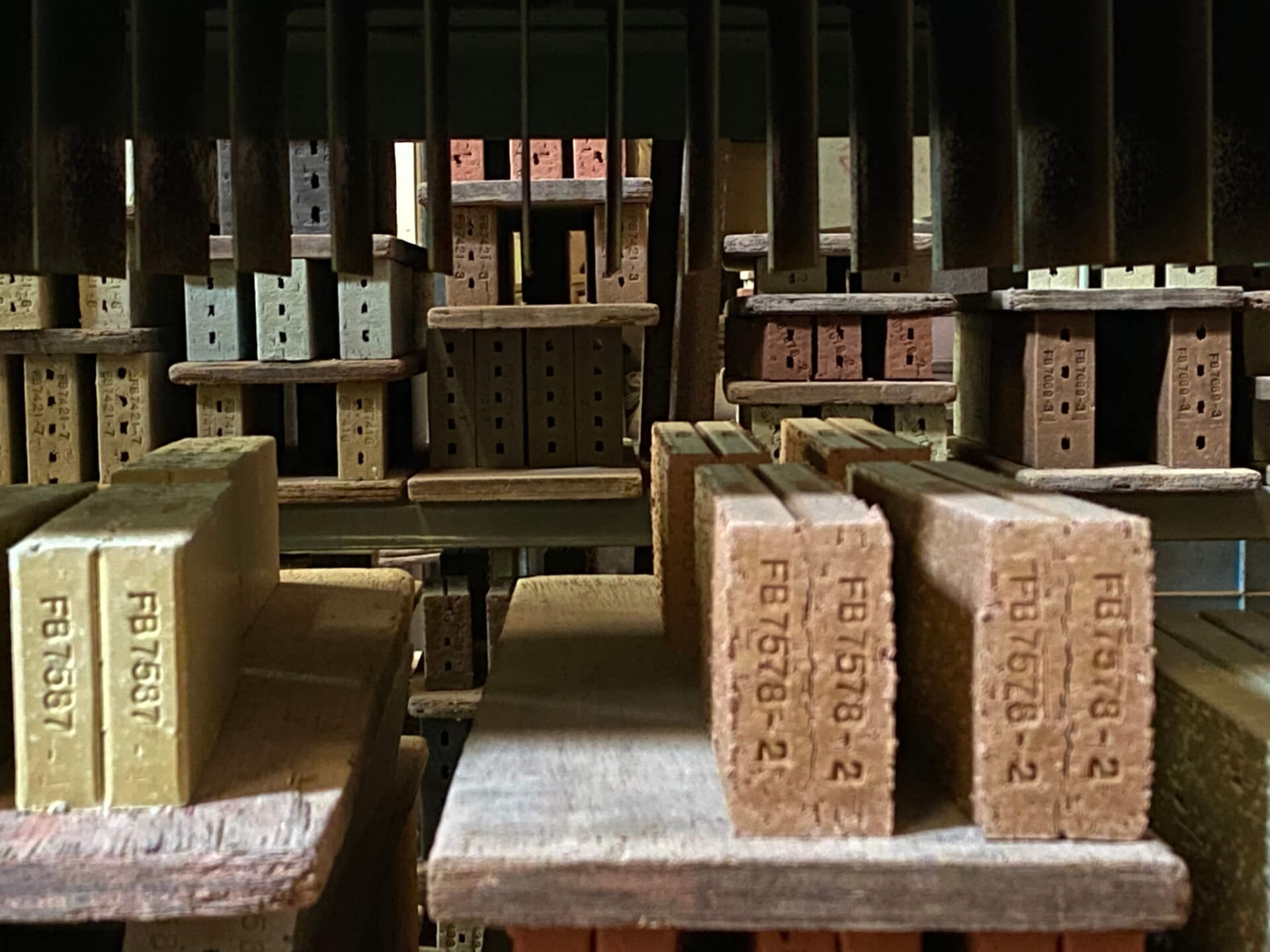 焼成前のタイル