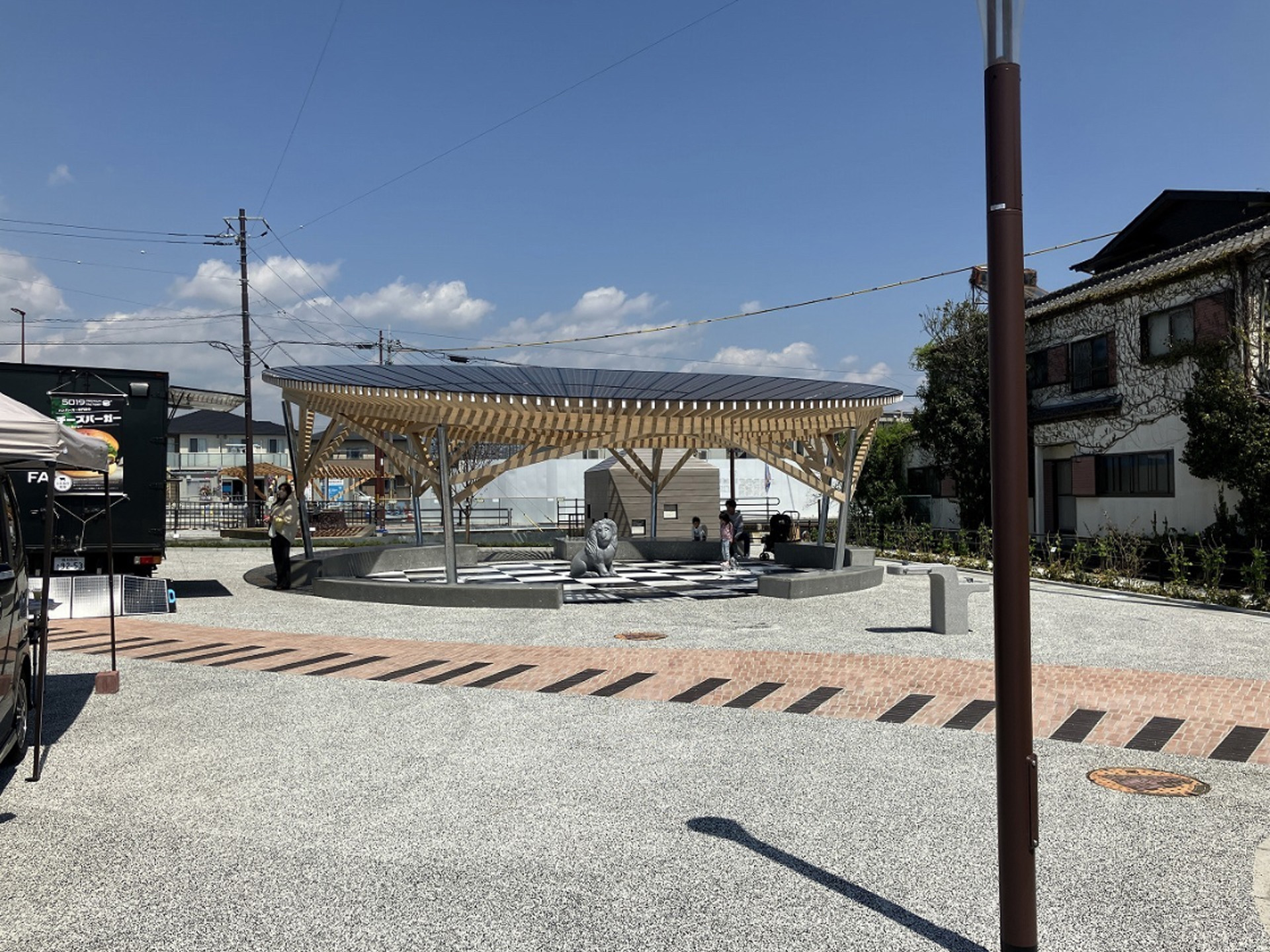 公園の特注床タイル