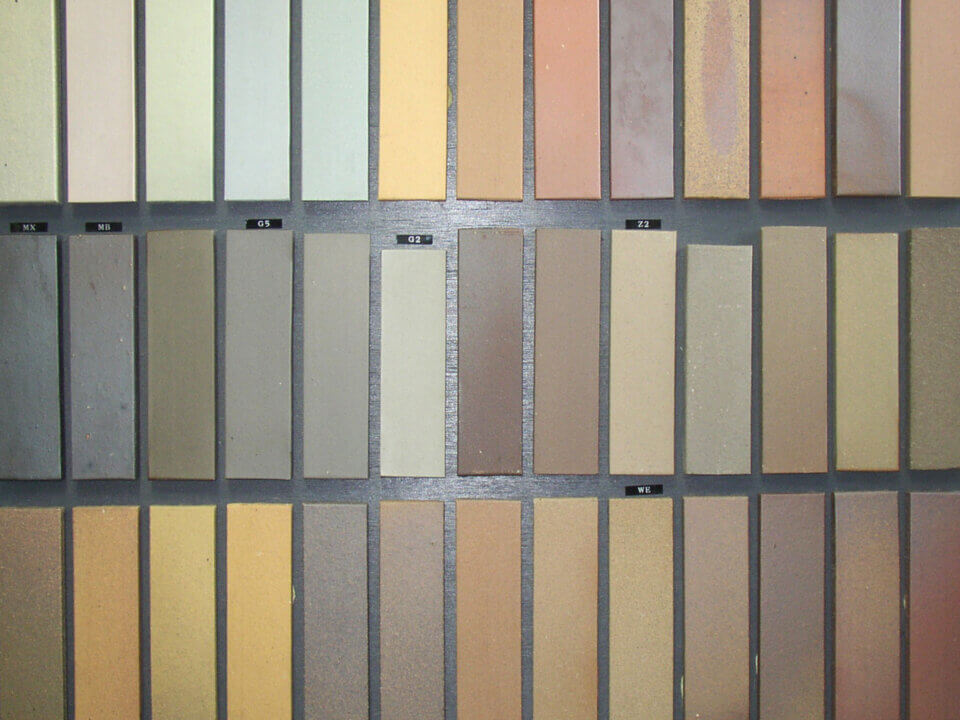 「無釉レンガタイルの色」