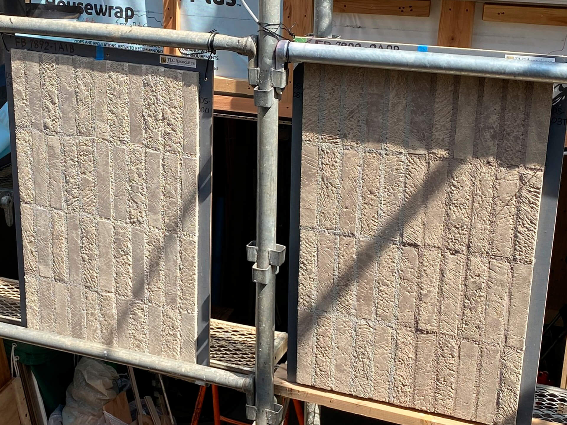 試作レンガタイル